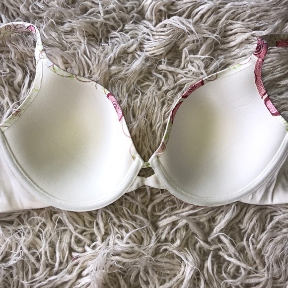 NEW Maidenform Total Solution Cream Floral Bra 34D - Picture 4 of 6